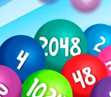 Merge Rainbow Balls 2048 (Suika Game)